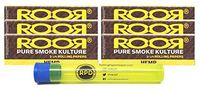 ROOR Hemp 1 1/4 Papers (6 Packs) with Rolling Paper Depot KewlTube