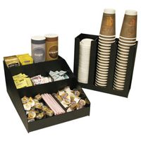 CC-1200/PC-1000 Combo by PPM: Condiment Organizer and Cup, Lid 2 pc. Combo Organizer - Use Separately or Together