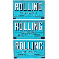 Rolling Gummed Cigarette Papers - 125 Leaves Per Pack(3 Pack)