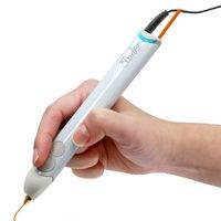 3Doodler Create+ 3D Printing Pen for Teens, Adults & Creators! - Quartz Grey (2019 Model) - with Free Refill Filaments + Stencil Book + Getting Started Guide