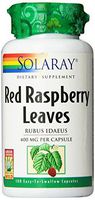 Solaray Red Raspberry Leaves Capsules, 400 mg, 100 Count