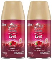 Glade Automatic Spray Refill - Limited Edition Holiday Collection - Peaceful Rose & Wood - Net Wt. 6.2 OZ (175 g) Per Refill Can - Pack of 2 Refill Cans