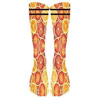 Naladoo Colorful Tie Dye Compression Socks Winter Warm Soccer Socks High Socks Long Socks