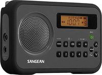 Sangean Digital Compact AM/FM Dual Alarm Clock Radio with Built-in Speaker & Large Easy to Read Backlit Display