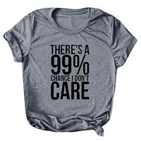 Xia&Han Womens Knot Front Short Sleeve Printed Top Loose Tees Scoop Neck Blouses Casual T-Shirt Tunic Dark Gray