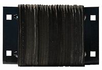 Durable Standard Laminated Rubber Heavy Duty Dock Bumper, Horizontal Mount, 4 1/2" x 10" x 14"