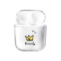 YHCWJZP Storage Box,Earphone Case,Cartoon Clear Wireless Bluetooth Earphone Cover Protective Case for Airpods 2#