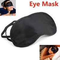 Unpre(TM) 3 Pcs/Lot Portable Soft Travel Sleep Rest Aid Eye Mask Cover Eye Patch Sleeping Mask Black Shade Blindfold Eye Patch H072
