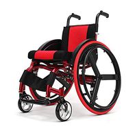 PLLP Medical Rehab Chair, Wheelchair,Light Wheelchair Medical Ergonomic Ultralight Manual Wheelchair 38Cm Seat Width-Detachable-Leisure Sport(Red)