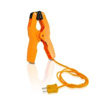 Pipe Clamp Temperature Probe Tool - Type-K Pipe Clamp Adapter Thermocouple Probe for External Meter or Gauge Device Like Digital Multimeters and Clamp Meters, Measures Temperature - Pyle PCTL01