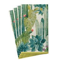 Caspari Culiko Paper Guest Towel Napkins, Four Packs of 15