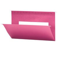 Smead Colored Hanging File Folder, Tabs Not Included, Legal Size, Dark Pink, 25 per Box (64479)