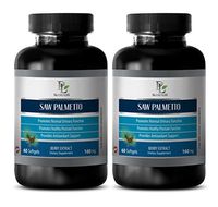 Prostate Virility - Saw Palmetto Berry Extract 160Mg - Supplements for Hair - 2 Bottle 120 Softgels