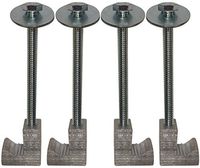 (4 Pack) Easy Mount - Truck Tool Box J Clamps - Aluminum Tie Downs