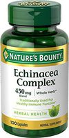 Nature's Bounty Echinacea Complex Pills and Herbal Health Supplement, Supports immune Function, 450mg, 100 Capsules