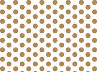 Gold and White Polka Dot Tissue Paper - 24 X-Large Sheets 20 Inch by 30 Inch