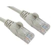rhinocables Cat 5e Cat5e Ethernet RJ45 High Speed Network Cable Internet Fast Speed Lead (16ft 5in, Grey)