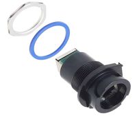 RJF RB 71 SOCAPEX 190-040521-00 Conn RJ-45 F 8 POS ST Jam Nut 8 Terminal 1 Port Cat 5e RJFRB71