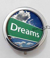 BlackKey Dream Beautiful Inspirational Word 3-Compartment Decorative Pocket Gift Box Case Organizer for Pill, Color 1 -1660