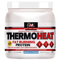 Advanced Molecular Labs - Thermo Heat Protein, Fat Burning Protein, for Low-Calorie & Low-Carb Keto Diets, Vanilla Cream, 20 oz