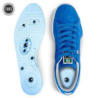 Mindinsole for Women and Men | Magnetic Feet Massage Insoles | Acupressure Reflexology Pain Relief | Weight Loss and Foot Therapy | Breathable & Comfortable Silicone Gel with 8 Quality Magnets | Blue