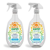 Laundry Stain Remover by Sun & Earth, Safe for Baby and Kids, Made with Plant Derived Ingredients, Enzymes Sourced from Nature, 32 oz. (Pack of 2)