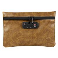 QiaoShiRen Smell Proof Bag with Password Lock, Portable Water Resistant Stash Bag Combination Lock Container and Bag for Herbs, Spices, Medicine, Tobacoo (Khaki)