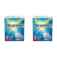 Nicorette Nicotine Gum to Quit Smoking, 4 mg, White Ice Mint Flavored Stop Smoking Aid, 160 Count (Pack of 2)