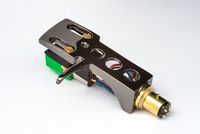 Titanium plated Headshell, Audio Technica cartridge, Elliptical Stylus for Fisher MT-6250, MT-6330, MT-6310, MT-6224, MT-6010, MT-6225, MT-6210, MT-6220, MT-6130, MT-6320, MT-6335, MT-6340, - UK MADE