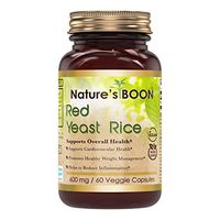 Nature's Boon Premium Quality Red Yeast Rice 600 mg 60 Veggie Capsules(Glass Bottle) -Supports Healthy Cholesterol Level -Supports Immune Health -Supports Overall Health & Well Being
