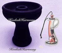 Black Silicone Shisha Land Hookah Phunnel Bowl Fits New Lotus Head Makers of Dream D Hose Funnel by Dream with Gift