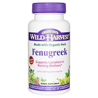 Oregons Wild Harvest, Fenugreek Organic, 90 Veggie Capsules