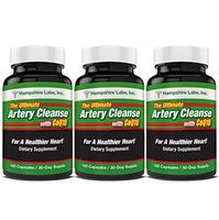 Ultimate Artery Cleanse Supplement for Heart Health Support, addresses Poor Circulation and clogged Arteries Caused by Plaque buildup. Supports Clean and Supple Arteries. 90 Day Supply.
