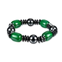 Magnetic Hematite Therapy Bracelet Precious Natural Stones Healing for Arthritis Pain Releif, Energy,Weight Loss - 2 Pack (Style 11-2PCS)