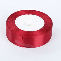 25Yards Colorful Ribbons for Wedding Party Craft Satin DIY Hair Bow (25mm)