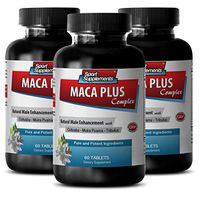 Male Enhancing Pills Increase Size - MACA Plus Complex - Natural Male Enhancement - Maca for libido - 3 Bottles 180 Tablets