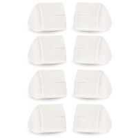 Theater Solutions TS30W Mountable Indoor Speakers White Bookshelf 4 Pair Pack