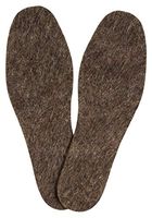 Valenoks Warm Felt Wool Insoles for Men & Women, Natural Wool Cozy Winter Insoles for Boots and Walking Shoes, 6 mm Thick, Size 10.5W/9M, 1 Pair in Pack