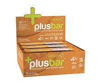 Greens+ Plusbar Peanut Butter Chia Crisp | Vegan | Non GMO | Soy, Dairy, Gluten Free | 12 Bars