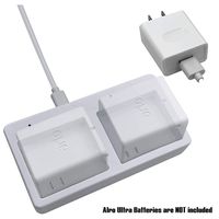 Battery Charger Station for Arlo Ultra 4k & Arlo Pro 3 (White) - Dual Charging Station - Charger for Arlo Ultra 4K Battery Only - Battery Security Camera Charger for Arlo Ultra - VMA5400C - by Sully