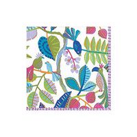 Caspari Kookaburra Paper Cocktail Napkins in White, 20 Per Package