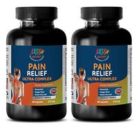 Pain Stop - Pain Relief Ultra Complex 610MG - Green Tea Capsules - 2 Bottles (120 Capsules)
