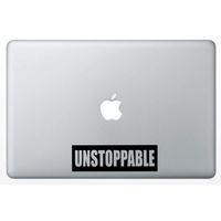 Crazy4Decals Vinyl Sticker for Laptop Notebook MacBook Air/Pro Dell HP Walls, Windows, Computers, Hydro Flasks, Water Bottles and More. (Black)