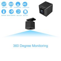 Luowice Hidden Camera Mini Spy Camera Indoor WiFi 1080P HD Wireless 360 Degree Panoramic Monitoring Angle Portable Small Nanny Cam with Two-Way Audio Night Vision Motion Detection