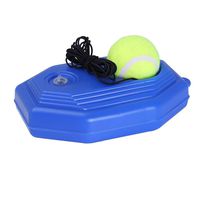 cobcob Tennis Trainer,Perfect Solo Tennis Trainer Exercise Coach Self-Study Rebound Ball with Tennis Training Partner Practice Baseboard Self Tennis Training Tool for Kids and Beginner (Blue, A)