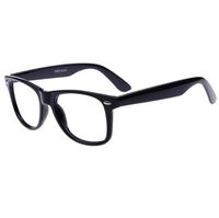 Vintage Hipster Blue Light Blocking Computer/Gaming Readers Glasses Anti Glare Anti Eyestrain Clear Lens Visual Color Real,0.00,No Magnification (Glossy Black)
