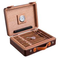 YX Xuan Yuan Cigar Box - Cigar Box Cigar humidor Mellow Cedar Wood Cigar moisturizing Box Cigar Box (Color : A)