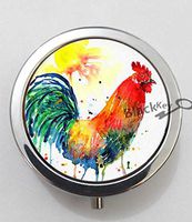 BlackKey Animal Chicken 3-Compartment Decorative Pocket Gift Box Case Organizer for Pill, Color 1 -1792