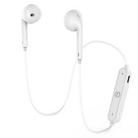 Alisak Wireless Bluetooth Headphones, Bluetooth 4.1 Earbuds Stereo Headset, Noise Cancelling Sweat Proof Earphones with Mic for iPhone X 8 7 Plus Samsung Galaxy S7 S8 and Android Phones (White)