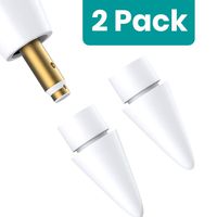 Klearlook Replacement Tip for Apple Pencil [2 Pack] Sensitive iPencil Nibs Extra Stylus Pen Tips for Apple Pencil 1st and 2nd Generation iPad Air iPad Mini iPad Pro Series,Screen Protector Supported